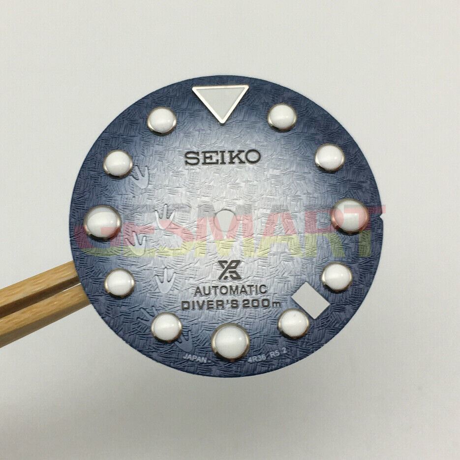 Luminous 28.5mm watch dial for NH35 movement, perfect for precise timekeeping upgrades.