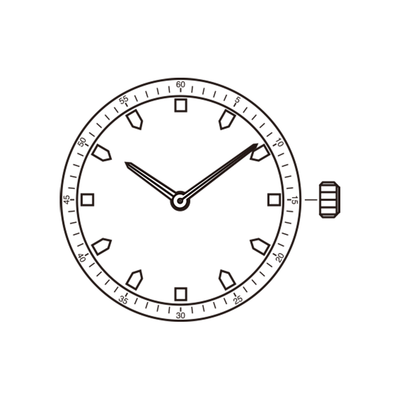 Japan Quartz Movement Miyota 5Y20 quartz watch mechanism replacement for precise timekeeping.
