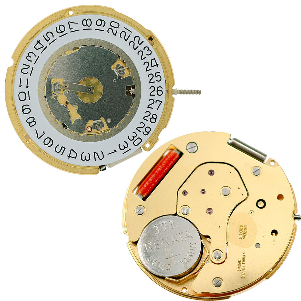 Ronda 6003D quartz movement by Ronda, precise timekeeping for watch repairs and accessories.