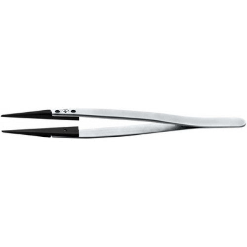 Bergeon 6571-SVR-00 precision tweezers with replaced ends for watch accessory repairs and adjustments.