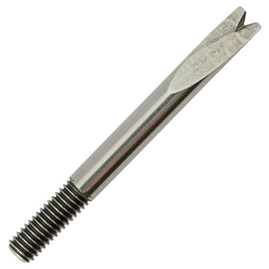 Bergeon 6767-A forked tip for precise watch band pin removal, compatible with 6767-S tool, durable steel design.