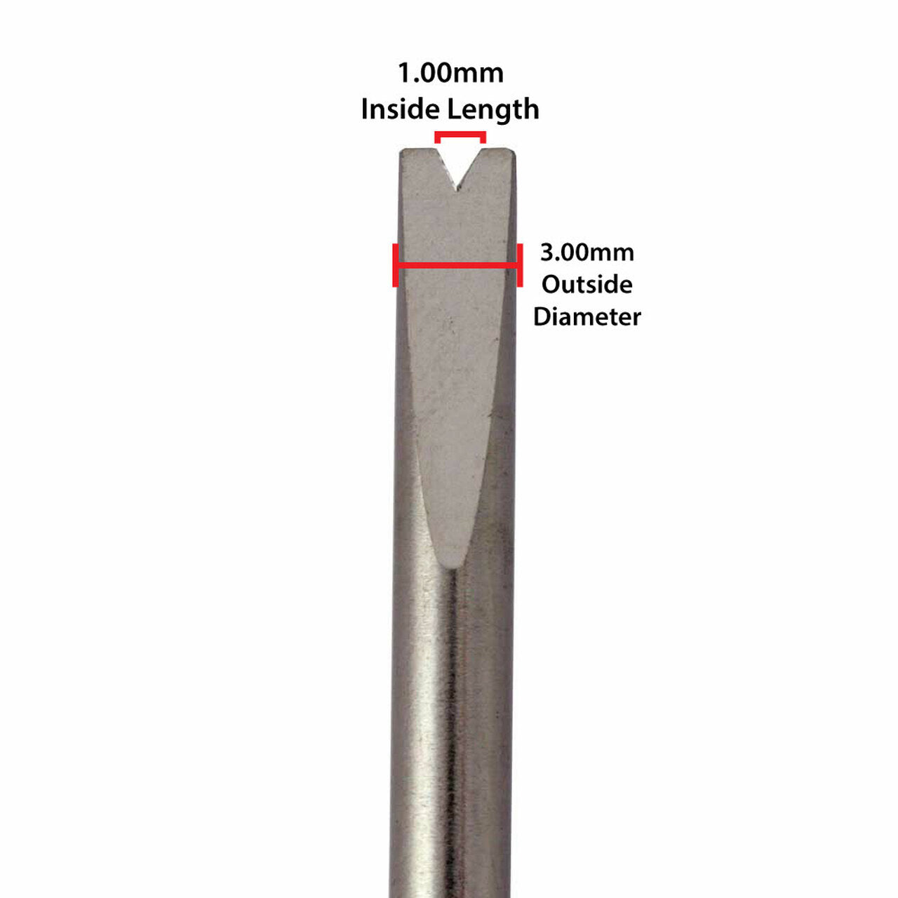 Bergeon 6767-A forked tip tool for precise watch band pin removal, durable steel, compatible with 6767-S.