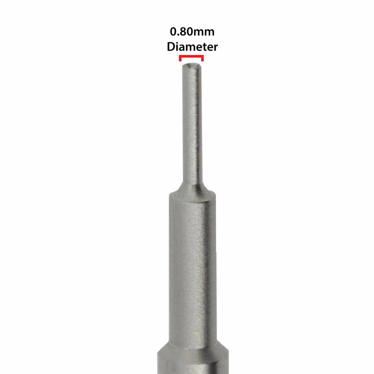 Bergeon 6767-BF stainless steel spring bar tool tip for precise watchband adjustments.