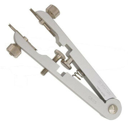 Bergeon 6825-PF spring bar pliers for precise watch bracelet removal and adjustment.
