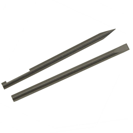 Bergeon 8899 stainless steel ergonomic screwdriver replacement blades for precise watch accessory repairs.