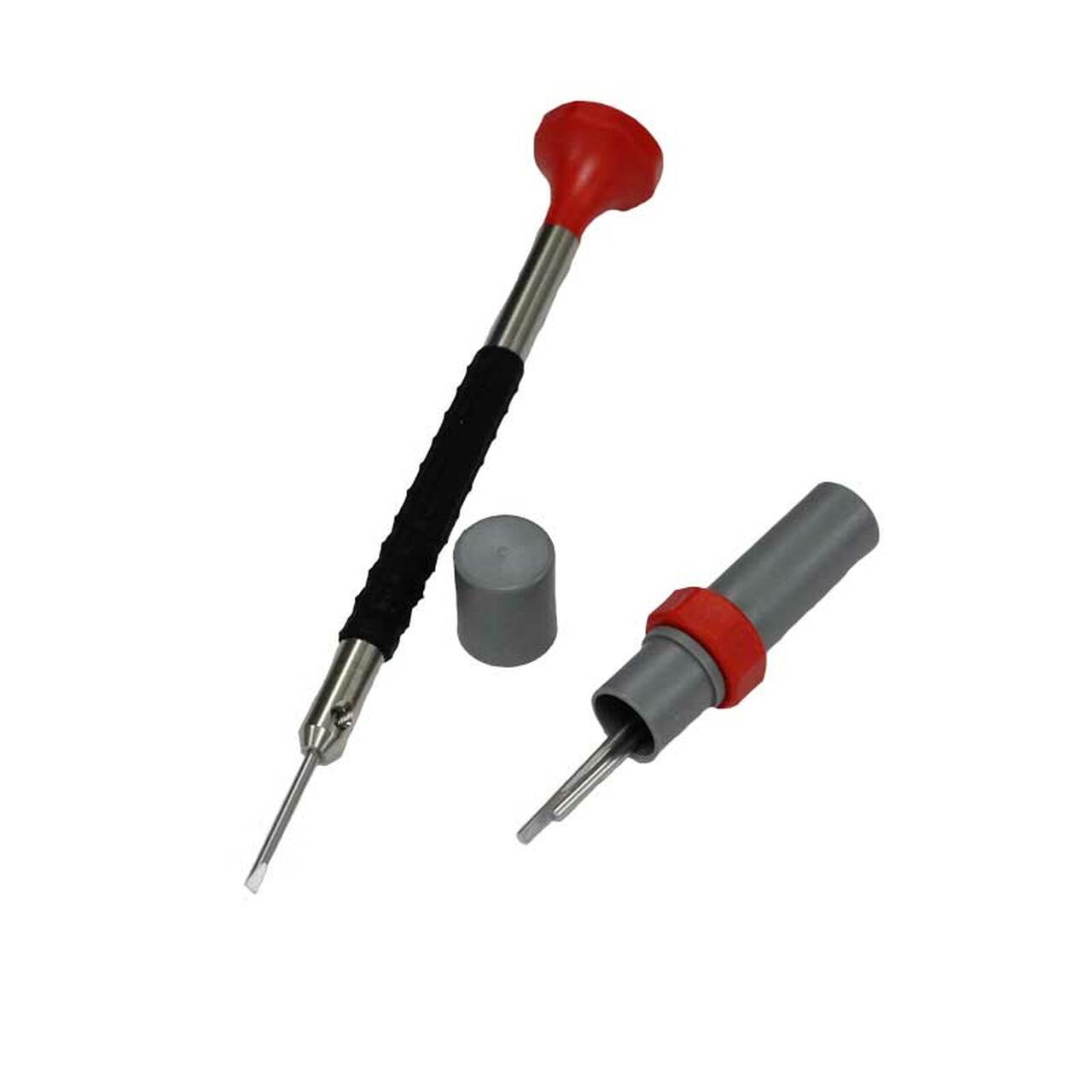 Bergeon 6899-S10 stainless steel screwdrivers set with elastomer handles for precise watch repairs