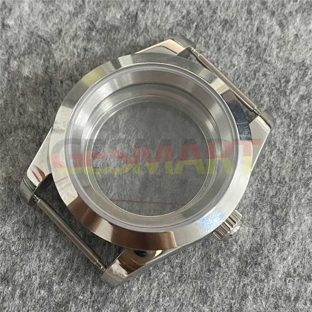 Boîtier de montre en acier inoxydable avec fond transparent en verre saphir de 39 mm pour NH35/NH36