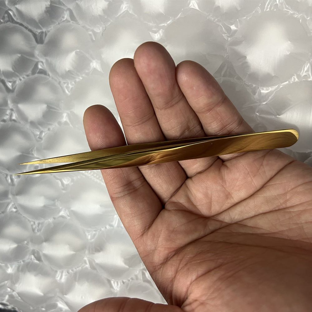 7422-PM-S5 stainless steel anti-magnetic tweezers by China Made, ideal for precise watch repair tasks.