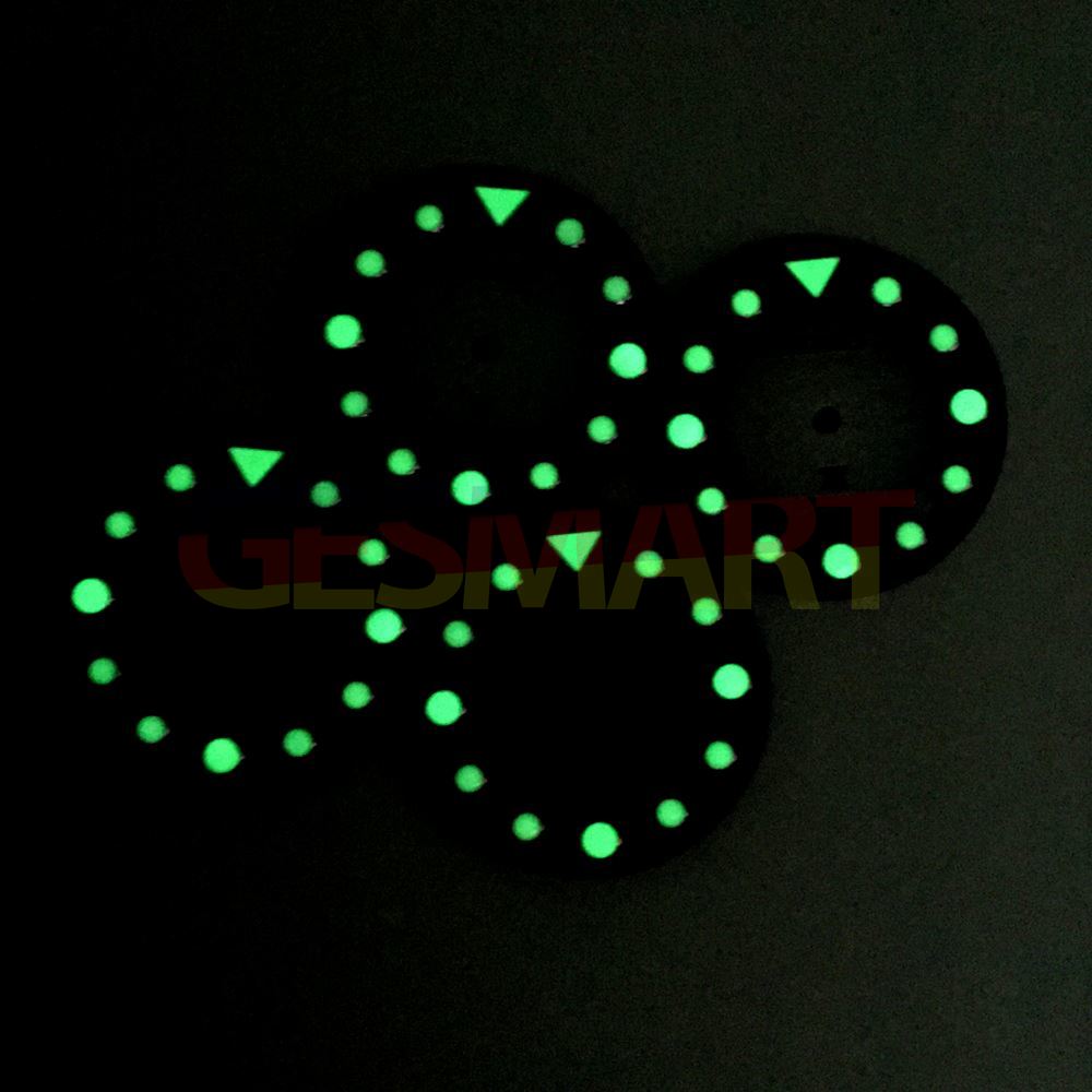 Luminous 28.5mm watch dial for NH35 movement, perfect for accurate timekeeping upgrades.