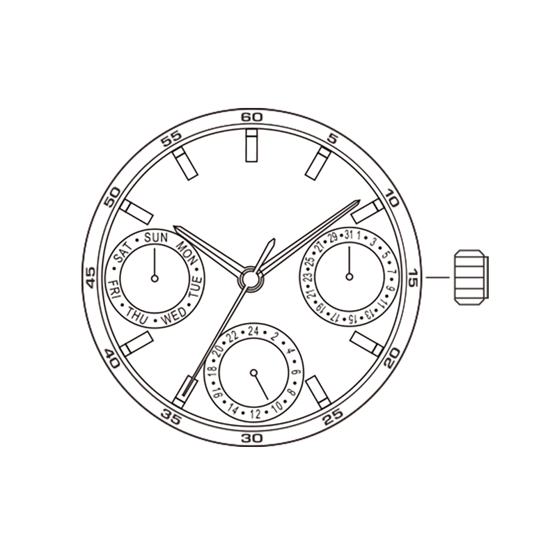 Miyota 6P29 Japan Quartz Movement Japan Made