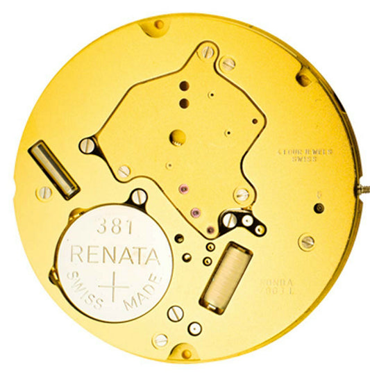 Ronda 7003L Quartz Watch Movement showing precision timekeeping components for repair and replacement.
