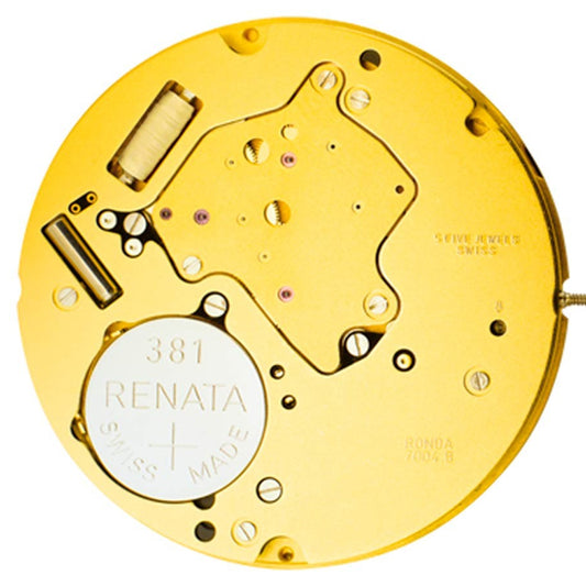 Ronda 7004.B quartz watch movement with precise timekeeping for durable watch repair and replacement.