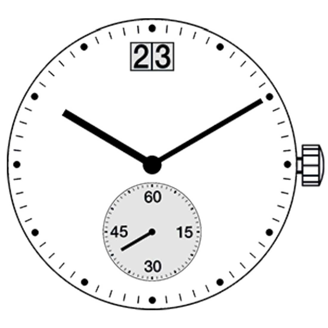 Ronda 7004B quartz watch movement showcasing precise timekeeping and reliable performance.