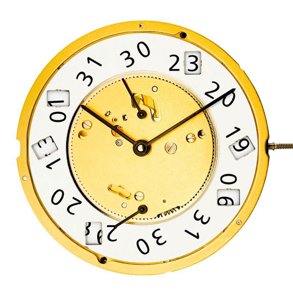 Ronda 7004P Swiss quartz watch movement with 3 hands, precise timekeeping for watch accessories.