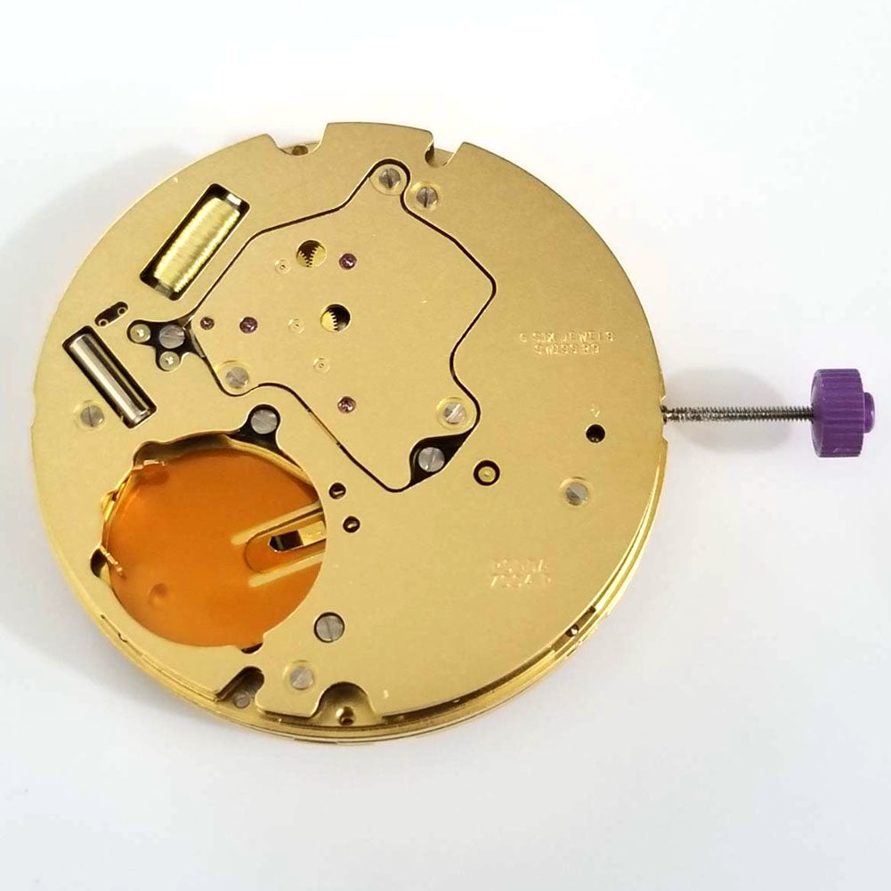 Ronda 7004P Swiss quartz watch movement with three hands, precise timekeeping for watch accessories.