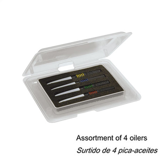 Bergeon 7013-4 precision metal dip oilers set for ergonomic watch oil and grease application