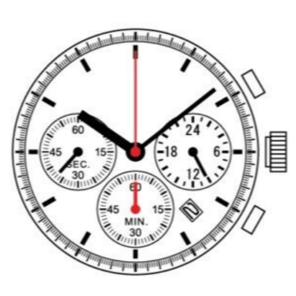 Epson YM12 quartz watch movement replacement part ensuring precise timekeeping in watch accessories.