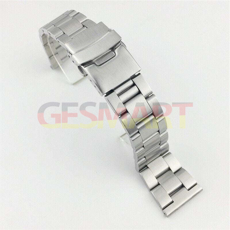 Durable Diving Silk leather watch band with double lock buckle for 18-26mm watches.