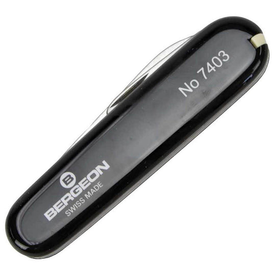 Bergeon 7403 Victorinox watch case back opener knife tool for precise watch repair tasks