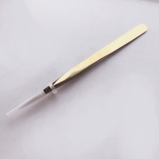 China Made Stainless Steel Anti-Magnetic Tweezers 7422-PM-S5 for precise watch repair by professional watchmakers.
