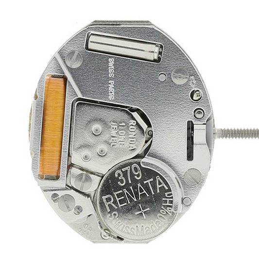 Ronda 751 quartz watch movement showing precise timekeeping mechanism for accessories.