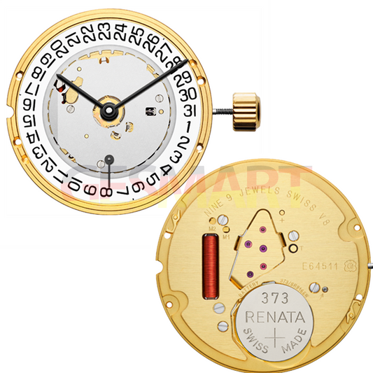 ETA E64.511 Swiss quartz watch movement for precise timekeeping and durability.