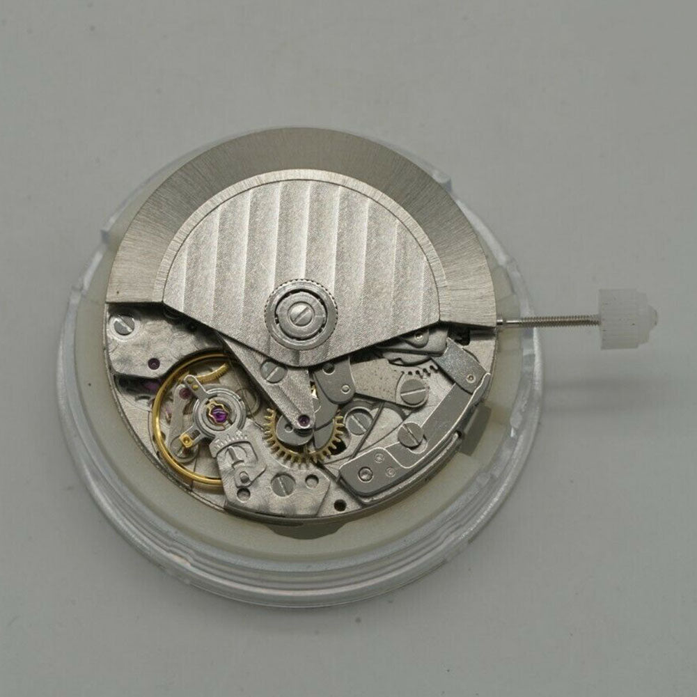 Close-up of ASIA MADE 7753 mechanical movement in Clone Daytona watch showcasing precision engineering.