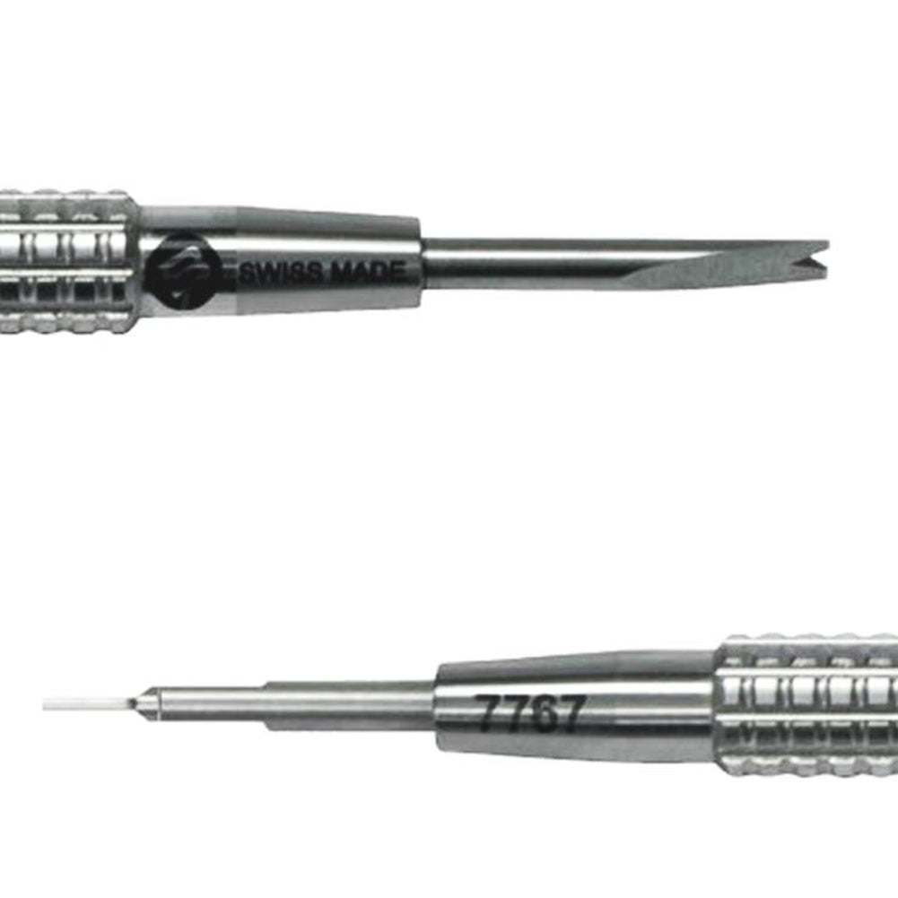 Bergeon 7767-S spring bar remover tool for accurate watch bracelet adjustments by experts.