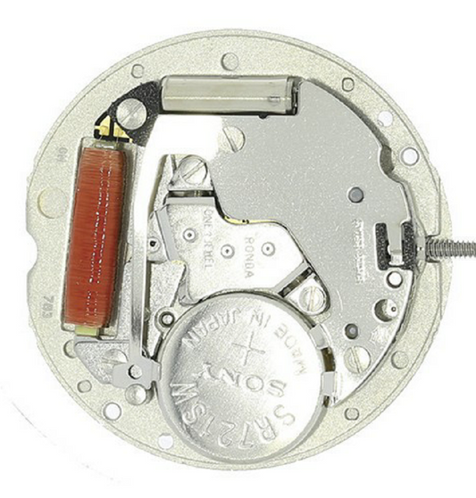 Ronda 782 quartz watch movement for precise timekeeping in watch accessories.
