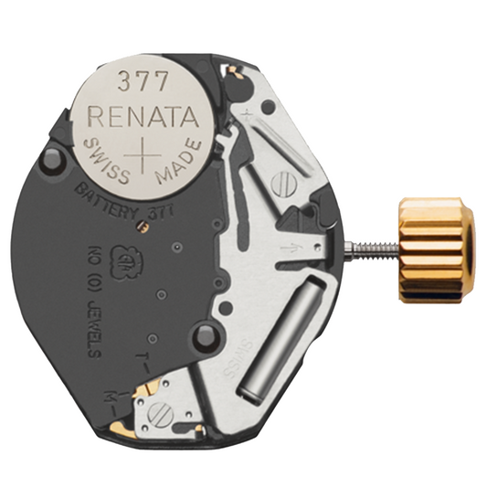 ETA 802.102 watch quartz with 3 hands, Swiss movement, ideal for precise timekeeping accessories.