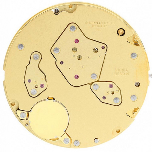 Ronda 8040N quartz watch movement with precision timekeeping and durable construction.