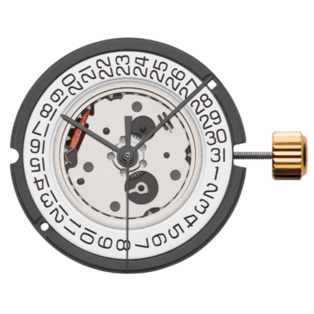 Montre <tc>ETA</tc> 804.112 à quartz, mouvement suisse à 3 aiguilles