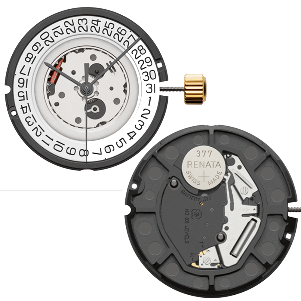 ETA 805.112 quartz watch with Swiss ETA movement, 3 hands, and date display at 3 o?clock, elegant design by ETA.