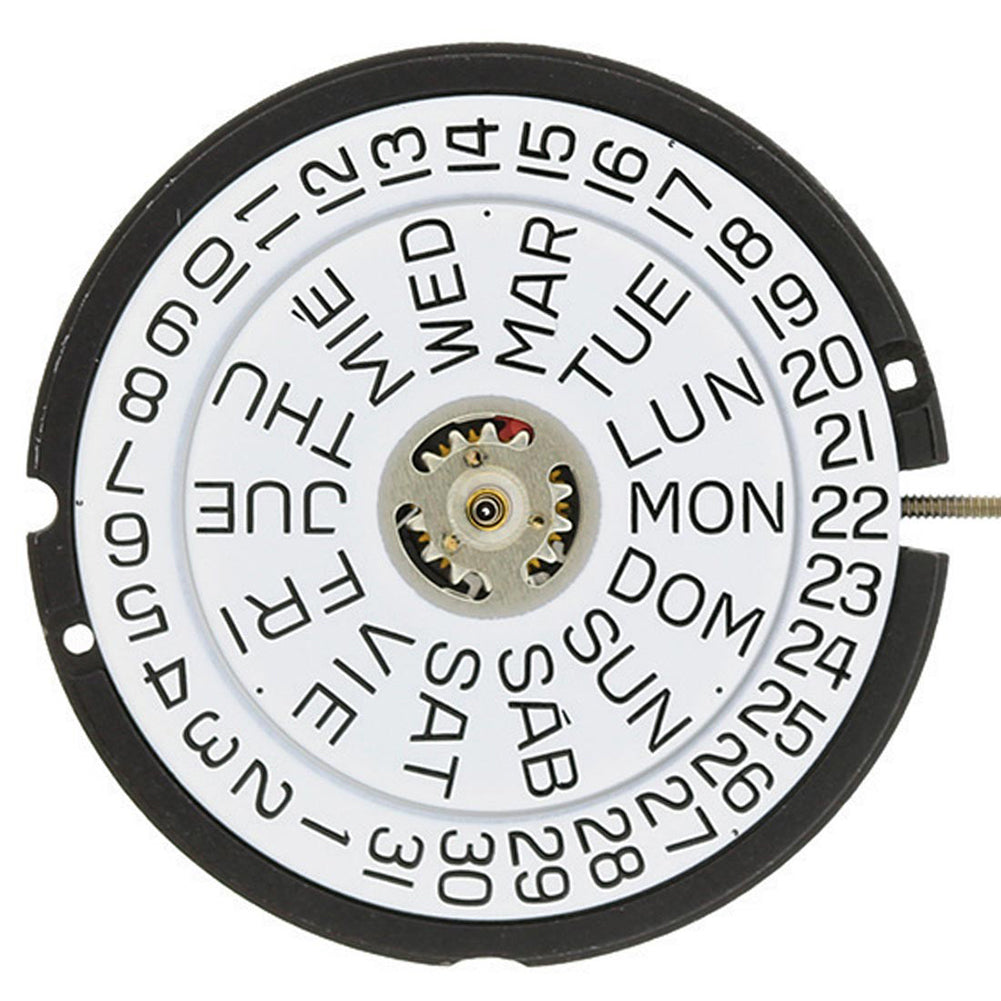 Montre <tc>ETA</tc> 805.122 Quartz 3 Aiguilles, Jour/Date 3 Mouvement Suisse