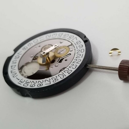 Ronda 505.24H GMT quartz watch movement repair part for precision timekeeping.