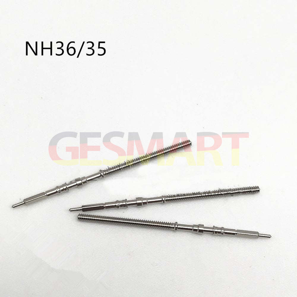 Lot de 10 tiges de remontoir génériques pour mouvement NH35/NH36