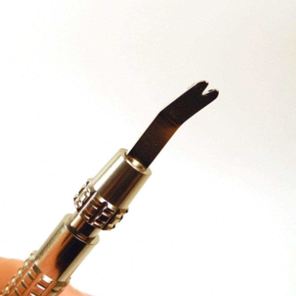 Bergeon 8111 spring-bar tool with ergonomic handle for precise watch strap fitting and removal.