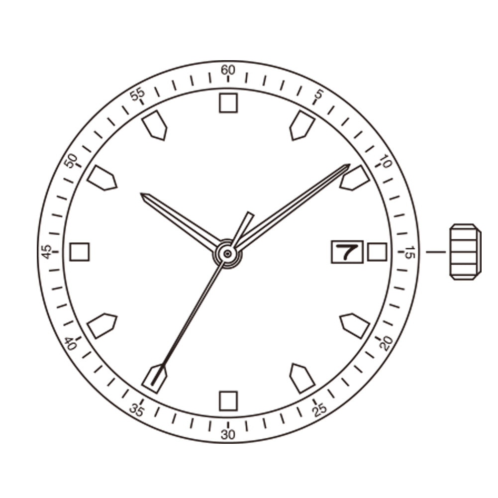 Miyota Citizen 8215 golden plated automatic watch movement for precise mechanical timekeeping and durability.