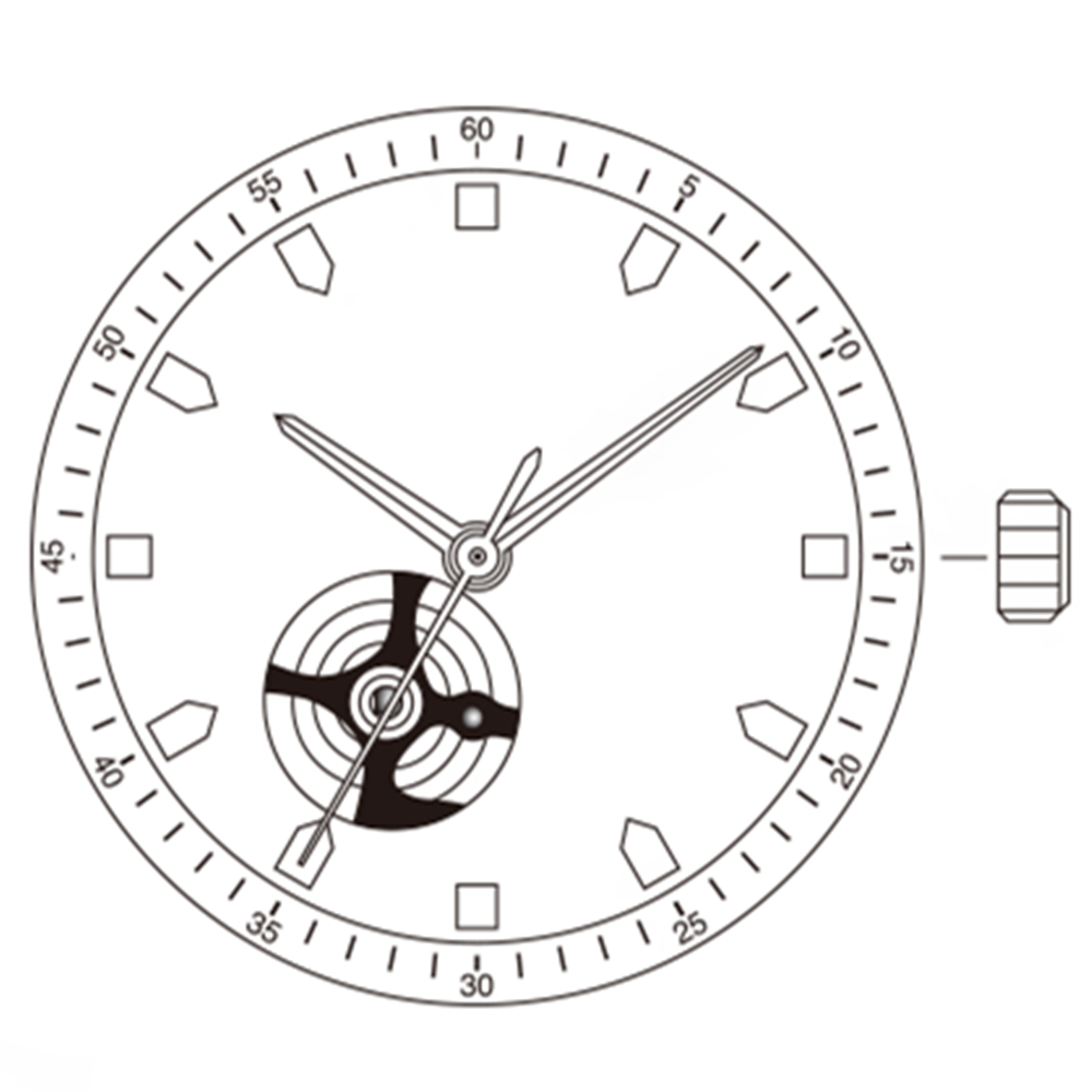 Miyota Citizen 82S0 gold automatic watch movement showcasing precise mechanical craftsmanship.