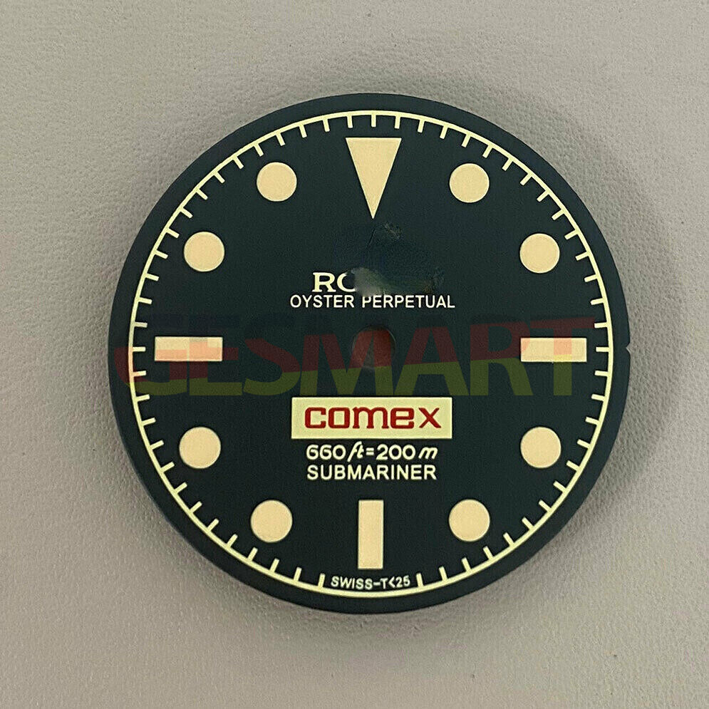 Cadran de montre rétro 28,5 mm, vert lumineux, compatible avec les mouvements NH35/8215/2836 #XE5