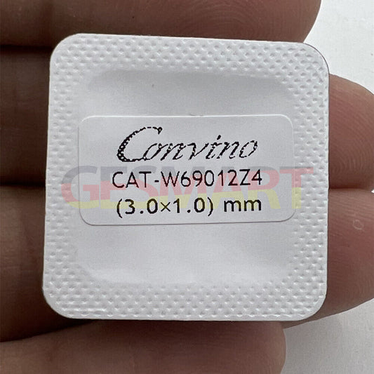 Men's 3x1mm slotted watch back cover screws for Cartier watches, durable replacement parts.