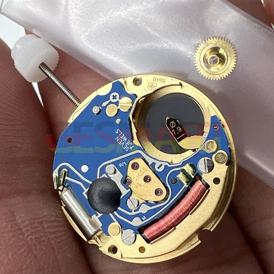 ETA 956.412 Swiss Made quartz watch movement with 3 hands and date display at 6 o'clock.