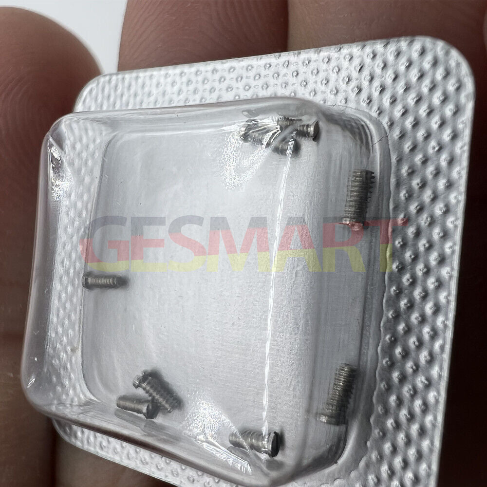 Durable men's 3x1mm slotted watch back cover screws for Cartier watch repairs and replacements.