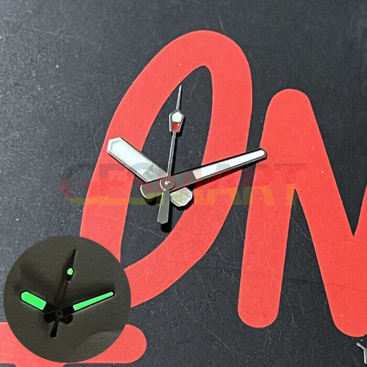 Silver Trim C3 Super Lume diving watch hands for SKX/SBBN with NH35 NH36 movement, Seiko compatible.