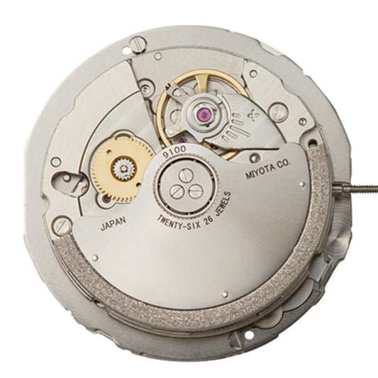 Miyota Citizen 9100 automatic mechanical watch movement, precision Japan-made timekeeping component.