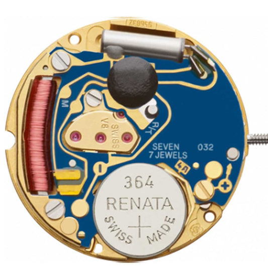 ETA 956.032 Swiss quartz movement with 2 hands for precise timekeeping by ETA.