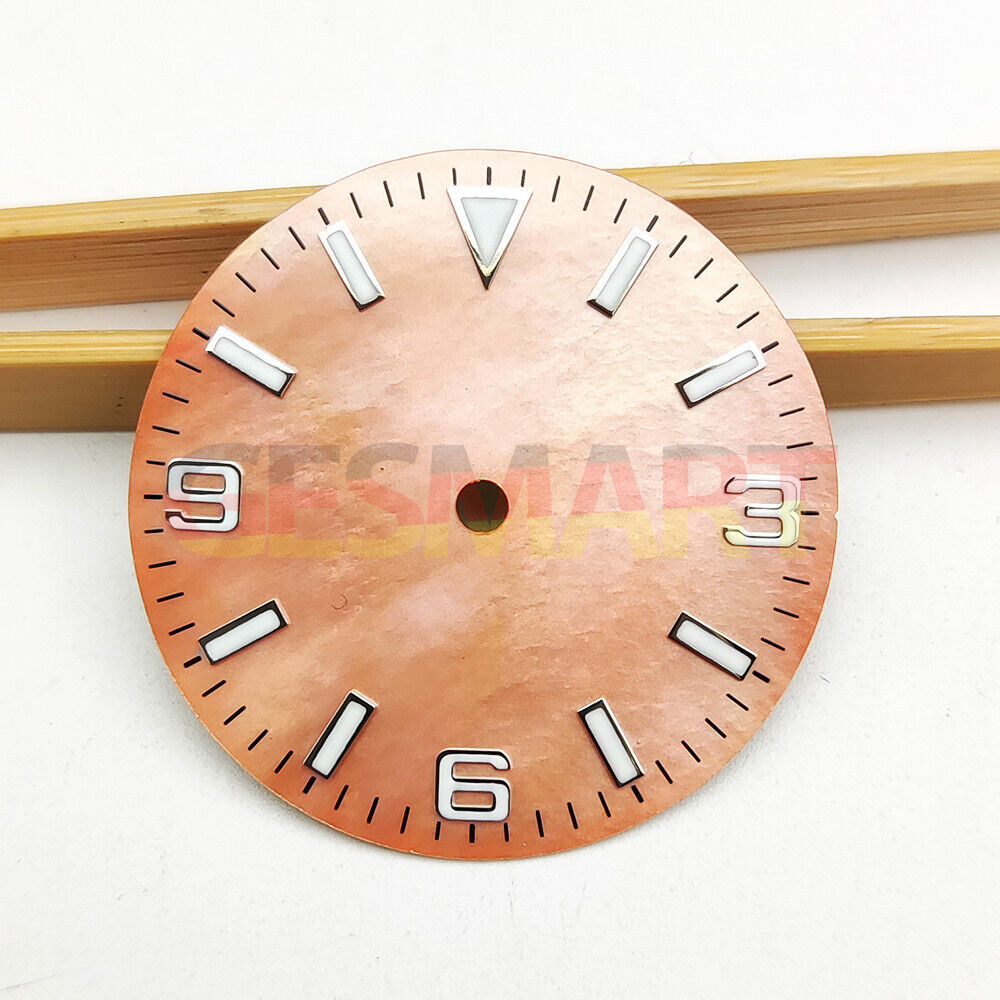 28.5mm Green Lume Numberal Watch Dial for NH35 4R35 Movement