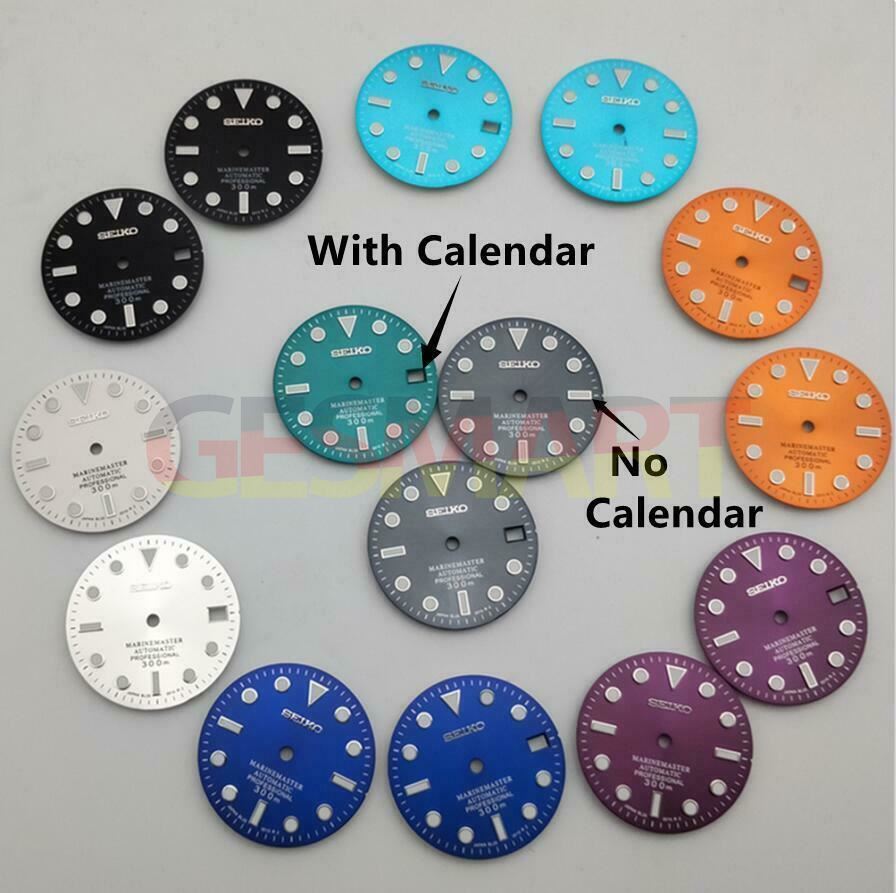 Watch Dial 28.5mm with luminous markers for NH35 movement, ideal replacement