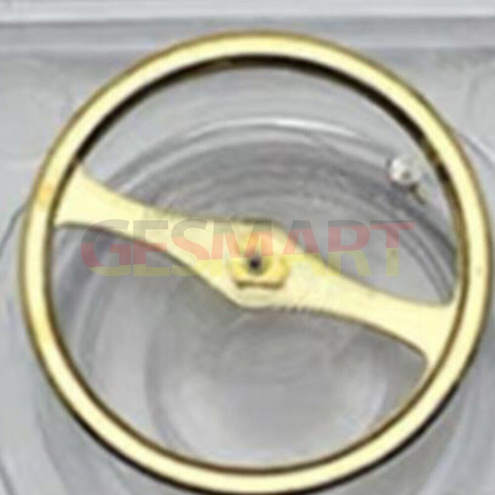 Goldenes Uhrenteil, komplettes Unruhrad mit Spiralfeder, passend für Uhrwerk 7009