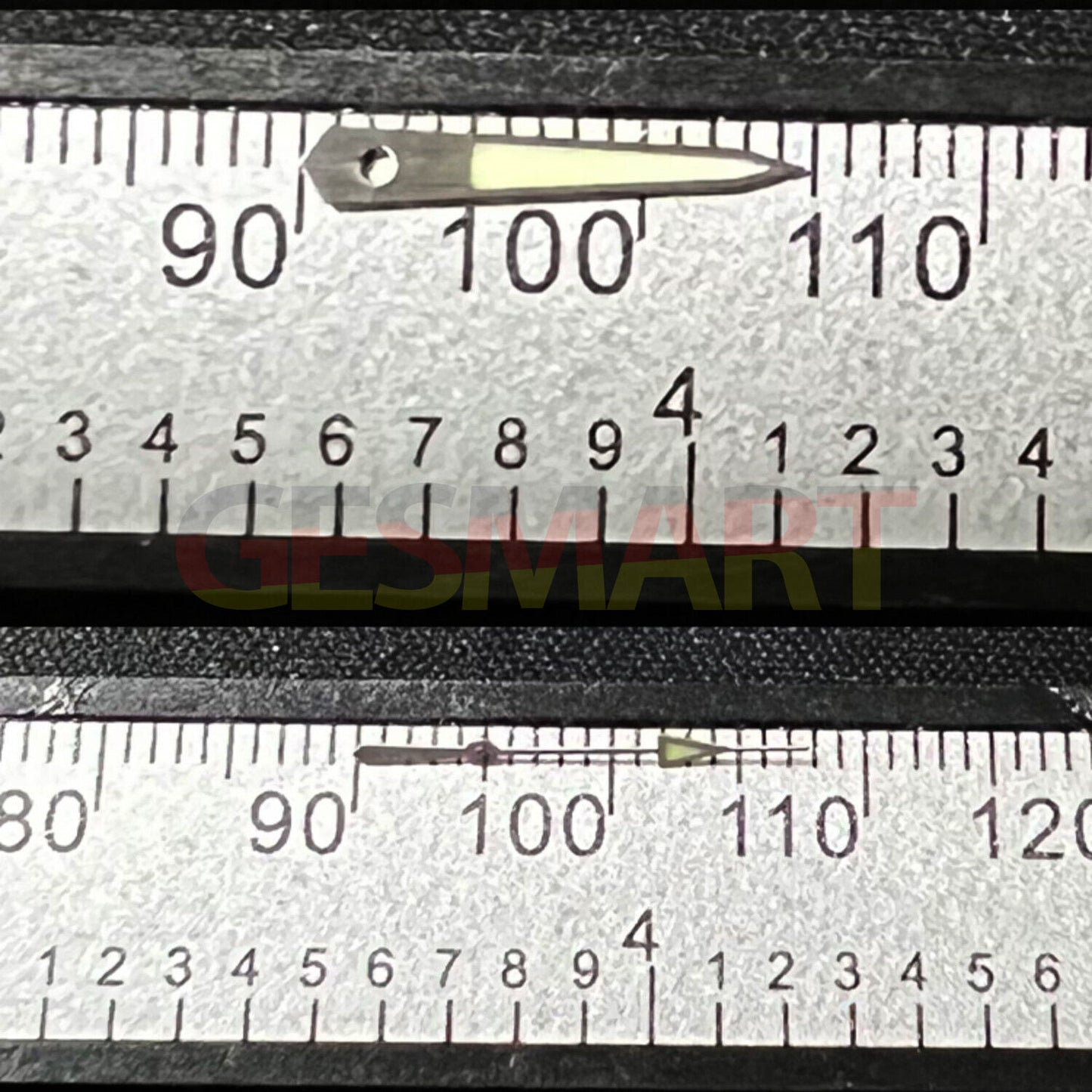 Silver Trim C3 Super Green Lume Watch Hands for SKX007/SBBN NH35 NH36 Movement
